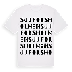 Sjuforsholmen ordlek t-shirt – ekologisk bomull t-shirt från Pinshirt