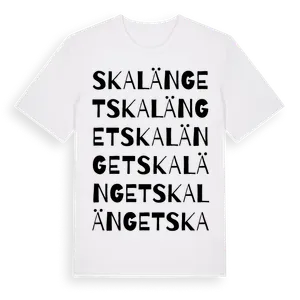 Skalänget ordlek t-shirt – ekologisk bomull t-shirt från Pinshirt