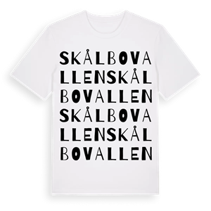 Skålbovallen ordlek t-shirt – ekologisk bomull t-shirt från Pinshirt