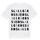 Skallgårdssund ordlek t-shirt