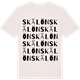 Vintage White t-shirt med Skälön ordlek t-shirt