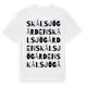 White t-shirt med Skålsjögården ordlek t-shirt