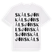 Skålsjön ordlek t-shirt