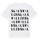 Skalsvallen ordlek t-shirt