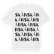 White t-shirt med Skån ordlek t-shirt