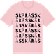 Pink Cotton t-shirt med Skärås ordlek t-shirt