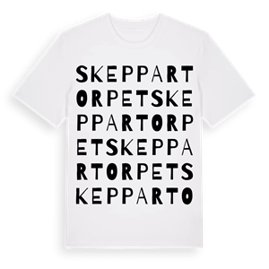Skeppartorpet ordlek t-shirt – ekologisk bomull t-shirt från Pinshirt