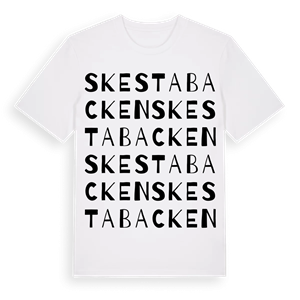 Skestabacken ordlek t-shirt – ekologisk bomull t-shirt från Pinshirt