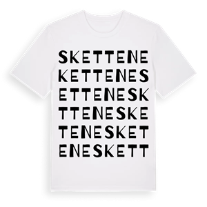 Skettene ordlek t-shirt – ekologisk bomull t-shirt från Pinshirt