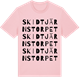 Pink Cotton t-shirt med Skidtjärnstorpet ordlek t-shirt