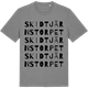 Mid Heather Gray t-shirt med Skidtjärnstorpet ordlek t-shirt