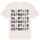 Vintage White t-shirt med Skidtjärnstorpet ordlek t-shirt