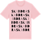 Pink Cotton t-shirt med Skindra ordlek t-shirt