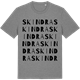 Mid Heather Gray t-shirt med Skindra ordlek t-shirt