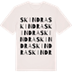 Vintage White t-shirt med Skindra ordlek t-shirt