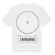 White t-shirt med Skinnarbo t-shirt
