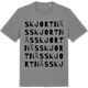 Mid Heather Gray t-shirt med Skjortnäs ordlek t-shirt