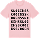 Pink Cotton t-shirt med Skogens ordlek t-shirt