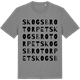 Mid Heather Gray t-shirt med Skogsbrotorpet ordlek t-shirt