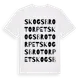 White t-shirt med Skogsbrotorpet ordlek t-shirt