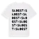 White t-shirt med Skogsta ordlek t-shirt