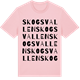 Pink Cotton t-shirt med Skogsvallen ordlek t-shirt