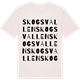 Vintage White t-shirt med Skogsvallen ordlek t-shirt