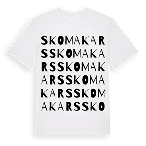 Skomakars ordlek t-shirt – ekologisk bomull t-shirt från Pinshirt
