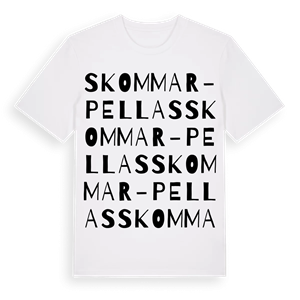Skommar-Pellas ordlek t-shirt – ekologisk bomull t-shirt från Pinshirt
