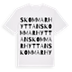 White t-shirt med Skommarhyttan ordlek t-shirt
