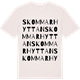 Vintage White t-shirt med Skommarhyttan ordlek t-shirt
