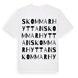 Skommarhyttan ordlek t-shirt – ekologisk bomull t-shirt från Pinshirt