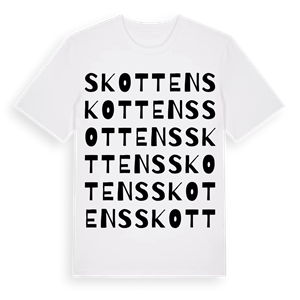 Skottens ordlek t-shirt – ekologisk bomull t-shirt från Pinshirt