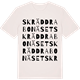 Vintage White t-shirt med Skräddrabonäset ordlek t-shirt