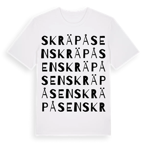 Skräpåsen ordlek t-shirt – ekologisk bomull t-shirt från Pinshirt