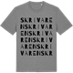 Mid Heather Gray t-shirt med Skrivaren ordlek t-shirt