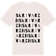 Vintage White t-shirt med Skrivaren ordlek t-shirt