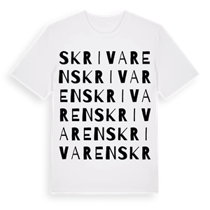 Skrivaren ordlek t-shirt – ekologisk bomull t-shirt från Pinshirt