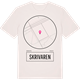 Vintage White t-shirt med Skrivaren t-shirt