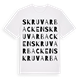 White t-shirt med Skruvarbacken ordlek t-shirt