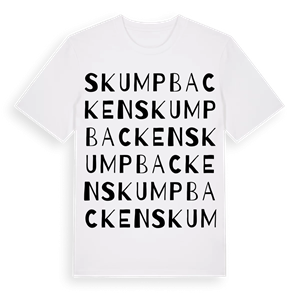 Skumpbacken ordlek t-shirt – ekologisk bomull t-shirt från Pinshirt