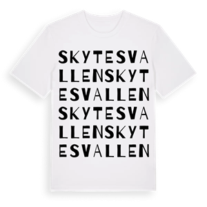 Skytesvallen ordlek t-shirt – ekologisk bomull t-shirt från Pinshirt