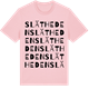 Pink Cotton t-shirt med Slätheden ordlek t-shirt