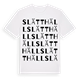 White t-shirt med Slätthäll ordlek t-shirt