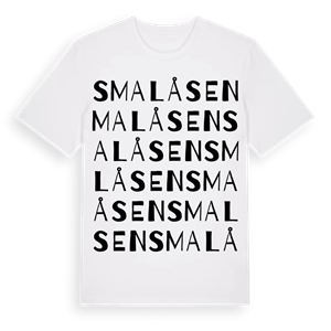 Smalåsen ordlek t-shirt – ekologisk bomull t-shirt från Pinshirt