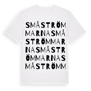 Småströmmarna ordlek t-shirt – ekologisk bomull t-shirt från Pinshirt
