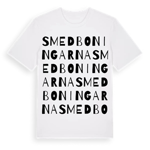 Smedboningarna ordlek t-shirt – ekologisk bomull t-shirt från Pinshirt