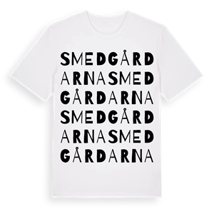 Smedgårdarna ordlek t-shirt – ekologisk bomull t-shirt från Pinshirt