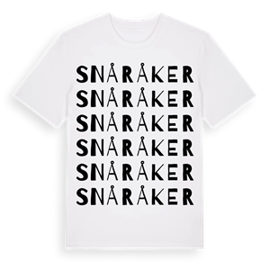 Snåråker ordlek t-shirt – ekologisk bomull t-shirt från Pinshirt