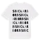 White t-shirt med Snickarborn ordlek t-shirt